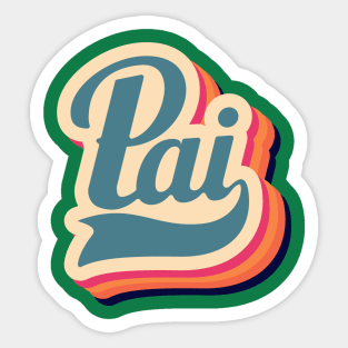 Embrace Pai's Bohemian Charm with Our Unique Shirt Design Sticker